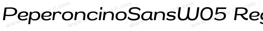 PeperoncinoSansW05 Regular Regular字体转换